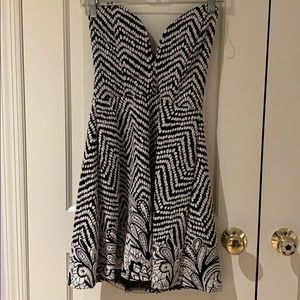 Ruby and Jenna Black/White Knit Deep Tube Dress